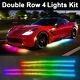 4pcs Led Underglow Kit For Truck Car Color Chasing Bluetooth App & Music Control