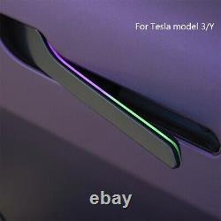 4PCS Upgraded Electric Pop-up Door Handle Kits With LED Fits For Tesla MODEL 3/Y