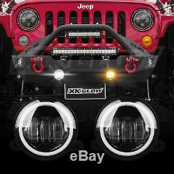 4in Standard fit Jeep LED Fog Light / Turn Signal 2pc Kit Easy installation