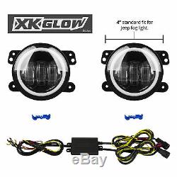 4in Standard fit Jeep LED Fog Light / Turn Signal 2pc Kit Easy installation
