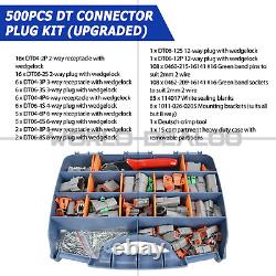500PCS Deutsch DT Connector Plug Kit With Genuine Deutsch Crimp Tool Auto Marine