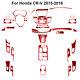 53pcs For Honda Cr-v 2015-2016 Red Carbon Fiber Full Interior Kit Cover Trim