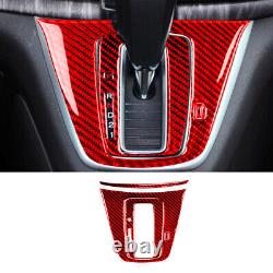 53Pcs For Honda CR-V 2015-2016 Red Carbon Fiber Full Interior Kit Cover Trim