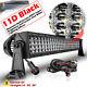 54 Curved Led Light Bar Quad Row Combo Driving Off Road 4wd + Dtp Wiring Kit