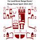 57pcs For Land Rover Range Rover Red Carbon Fiber Full Interior Kit Cover Trim