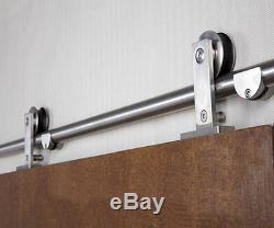 5FT Easy install top mount barn door hardware stainless steel sliding barn track