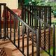 6 Ft Aluminum Stair Hand And Base Rail Kit Easy To Install Porch Balcony Deck