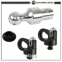 60639 Puck System 2-5/16 Gooseneck Ball & Safety Chain Anchor Kit 38000 lbs GTW