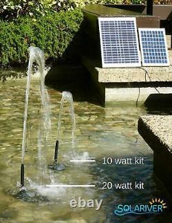 610 L/H Solar Panel Fountain Submersible Water Pump Kit Filter Pool Garden Pond