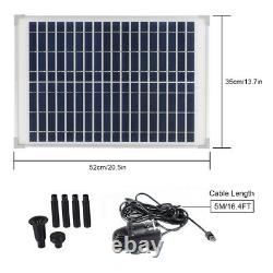 610 L/H Solar Panel Fountain Submersible Water Pump Kit Filter Pool Garden Pond