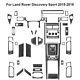 66pcs Carbon Fiber Full Interior Kit Cover Trim For Land Rover Discovery Sport