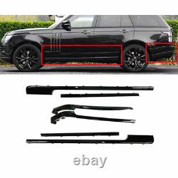6pcs Black Door Side Body Molding Trim Strip Kit For Range Rover L405 2013-2022