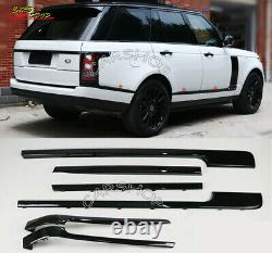 6pcs Black Door Side Molding Trim Strip Kit For Range Rover Vogue L405 2013-2021