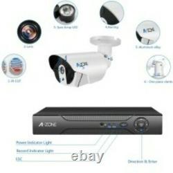 A-Zone Home security system HD camera kit 4 channel easy install High Resolution