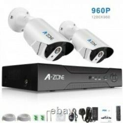 A-Zone Home security system HD camera kit 4 channel easy install High Resolution
