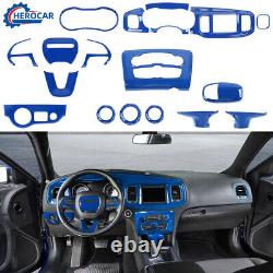 ABS Steering Wheel Accessories Trim Cover Trim Full Kit For Dodge Charger 2015+