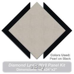ADW Acoustic Panels 40 X 34 X 2 Diamond Layer Kit Quick Easy DIY Install