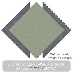 ADW Acoustic Panels 40 X 34 X 2 Diamond Layer Kit Quick Easy DIY Install