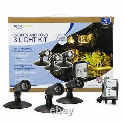 AQUASCAPE #84030 LED GARDEN and POND SPOTLIGHT KIT (3) 1 WATT LIGHTS