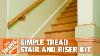 Alexandria Moulding Simple Tread Stair And Riser Kit The Home Depot