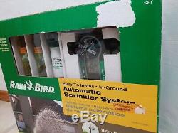 Automatic In-Ground Sprinkler System Kit Rotary Rain Bird 32ETI Easy to Install