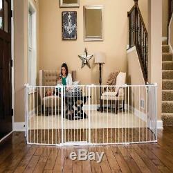 Baby Gate Child Safety Fence Kit Stairs Doorway Gates Extra Large Play Yard Pen