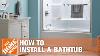 Bathtub Replacement How To Install A Bathtub The Home Depot