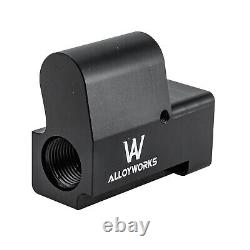 Black E85 Conversion Universal Flex Fuel Sensor Adapter -6AN -8AN Kit US