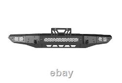 Black For 2021-2023 Ford Bronco Front Bumper Side Wings Powder-Coated Steel Kits