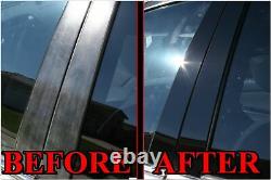 Black Pillar Posts for Cadillac Escalade 07-14 4pc Set Door Cover Trim Piano Kit