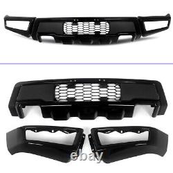 Black Steel Front Bumper Raptor Style With Fog Light For Ford F150 F-150 2009-2014