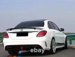 Brabus Style Rear Bumper Fit 2015-18 Mercedes W205 C-Class Diffuser Exhaust Tip