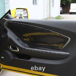 Carbon Fiber Front Door Trim Sticker Panel Cover Kits For Camaro 12-15 Interior