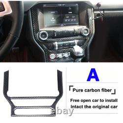 Carbon Fiber Full Set Interior Decoration Trim Kit For 2015+ Ford Mustang 20pcs