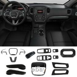 Carbon Fiber Interior Decoration Trim Kit Accessories For Dodge Durango 14+ 16pc