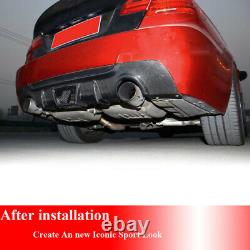 Carbon Fiber Rear Bumper Diffuser Spoiler Fit For BMW E92 325i M Tech 2008-2011
