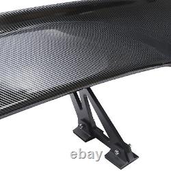 Carbon Fiber Universal Rear Wing Spoiler Automotive Body Styling Kits BLACK