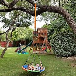 Children&rsquos Tree Swing With Hanging Ropes- 400lb Kit- Easy Installation For