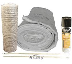 Chimney Liner INSULATION KIT Fits 3-6 Liners 1/4 thick Easy Install 30 FEET
