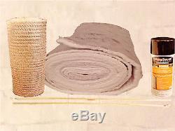 Chimney Liner INSULATION KIT Fits 7-8 Liners 1/4 thick Easy Install 25 FEET