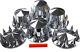 Chrome Hub Cover Kit Semi Truck 33mm Lug Wheel Axle Covers Front & Rear Spiked