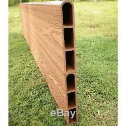 Composite Raised Garden Bed Kit Wood-Grain Finish Easy to Install 4 ft. X 8 ft