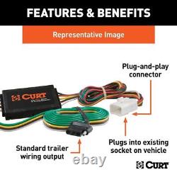 Curt Class 3 Trailer Hitch 2in Receiver And Wiring Harness Kit 13439-56429