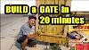 D I Y Wooden Gate In 20 Minutes With Homax Easy Gate Kit