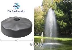 DIY Pond Fountain Head with 2 Rocket Pattern Nozzle Build Your OWN Fountain KIT