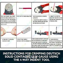 Deutsch DT Connector Kit 450PCS With Genuine Crimping Tool Automotive Marine USA
