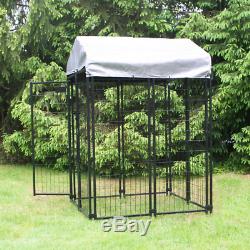 Dog Fence Kennel Kit 4 x 4 x 6 ft. Welded Wire Easy Install Permanent Enclosure
