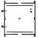 Easy Install Steel Frame Gate Rebuild Kit For 60 X 96 Opening (up To 6' High)