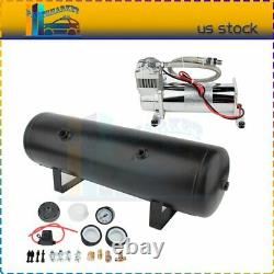Easy Installation 12V 200 Psi Compressor with 3 Gal Air Tank Kit For Train Horn