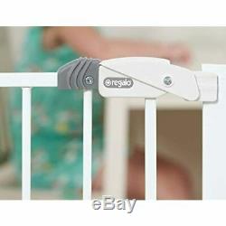 Easy Step Extra Tall Walk Thru Baby Gate, Includes 4-Inch Extension Kit, Pack Of